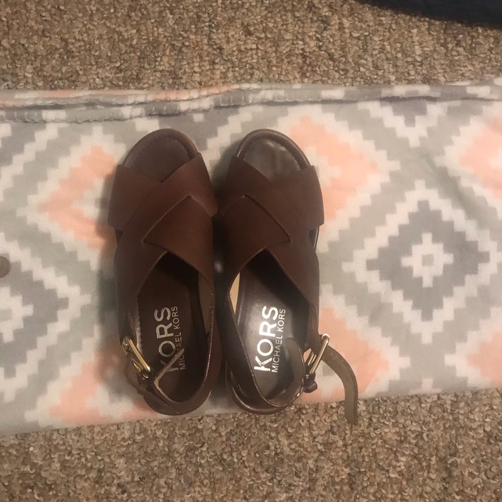 Brown MK sandals